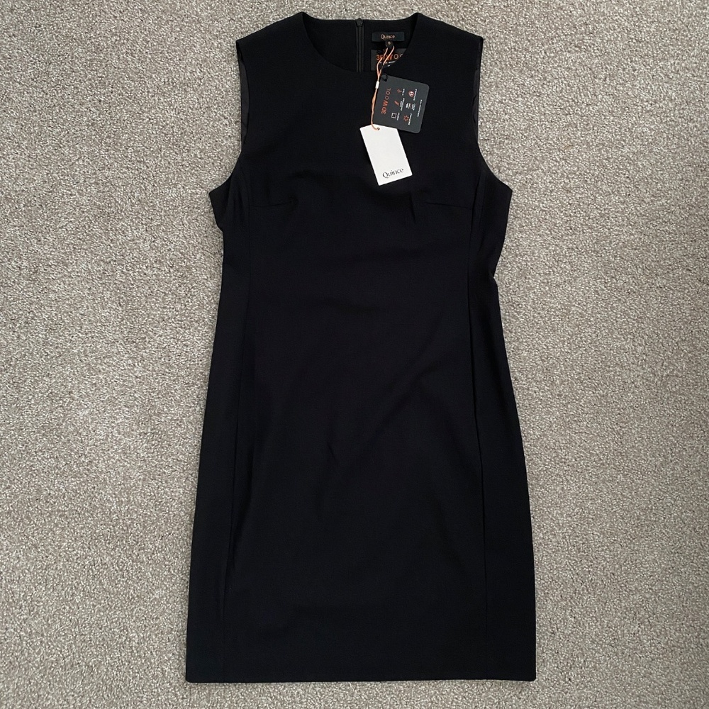Quince Women's Italian Wool Sleeveless Dress Black Size 8 - Picture 3 of 6